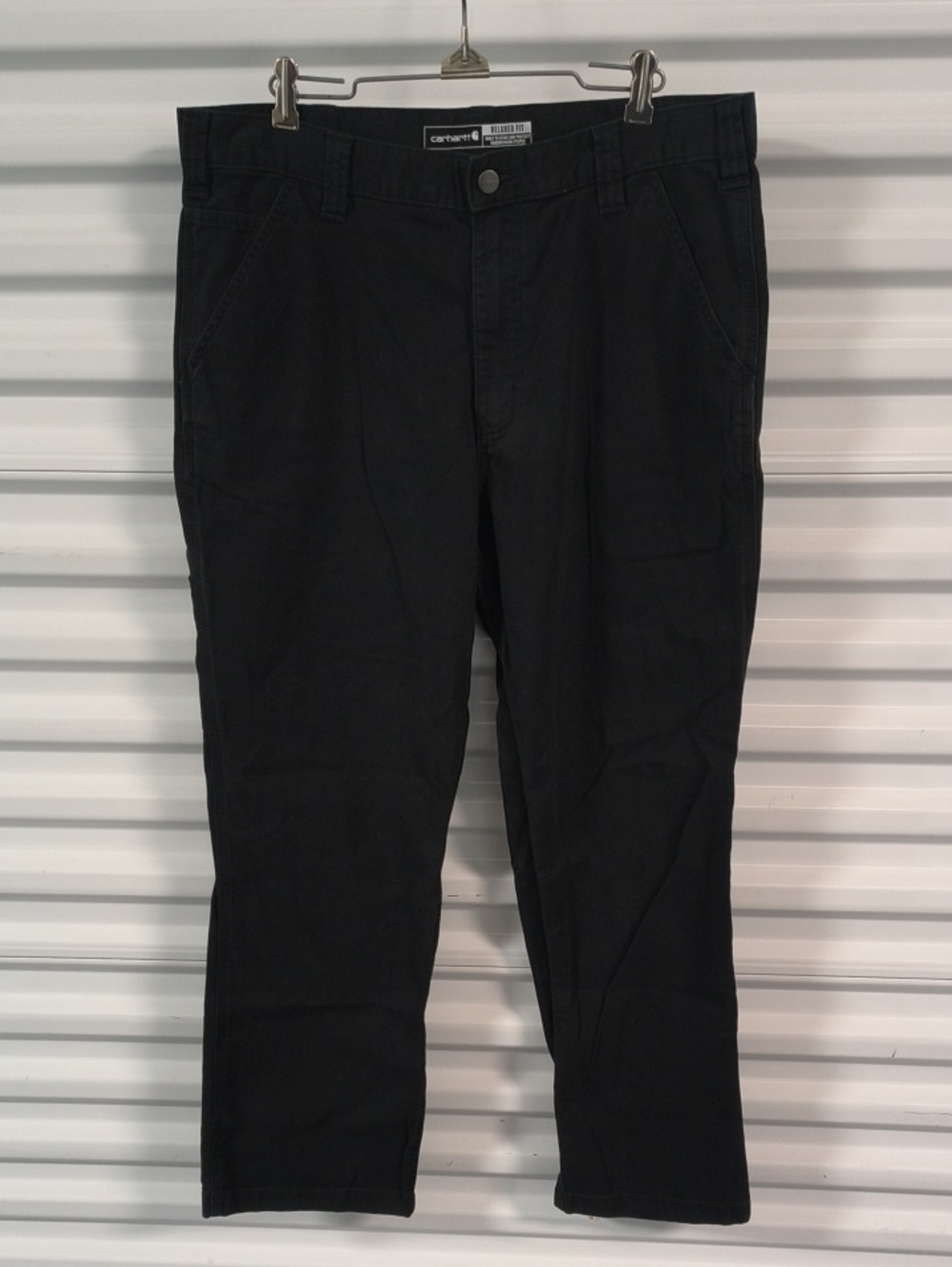 Carhartt Rugged Flex Relaxed Fit Canvas Work Pant Black 36 x 32
